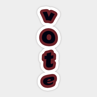 right to vote tshirts Sticker